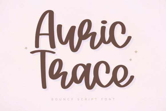 Auric Trace: A Playful Script for Modern Design