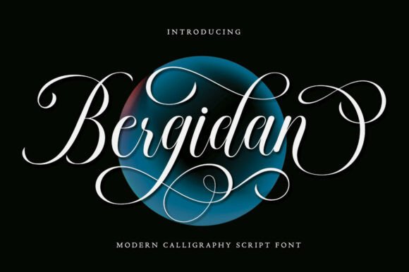 Bergidan: A Modern Calligraphy Script for Timeless Elegance