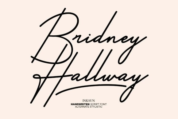 Bridney Hallway: The Modern Script Font for Authentic Brands