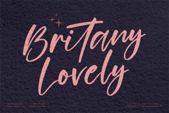 Britany Lovely: An Elegant Script for Modern Design