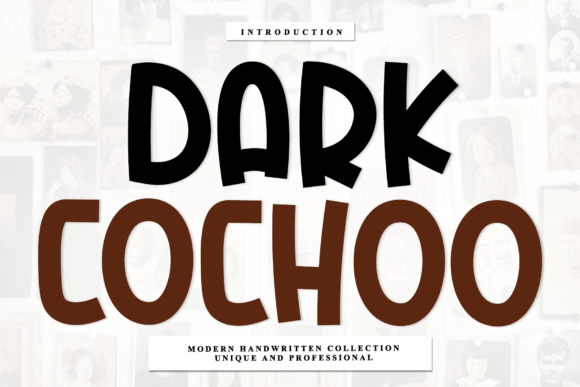 Dark Cochoo: The Artisan Script for Memorable Branding