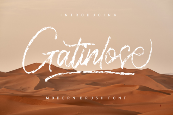 Gatinlose: A Script Font with Modern Edge and Calligraphic Soul