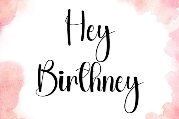 Hey Birthney: Capturing Autumn's Rhythm in a Script Font