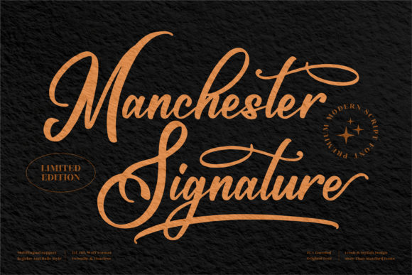 Manchester Signature: A Fresh Take on Elegant Script Fonts