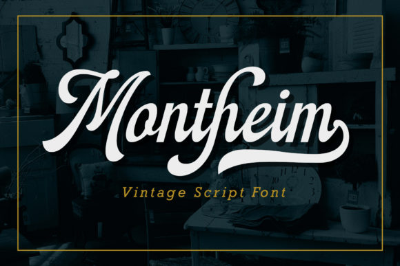 Montheim: A Vintage Script with Timeless Swashes