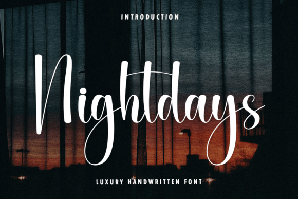 Nightdays: The Elegant Script for Modern Creatives