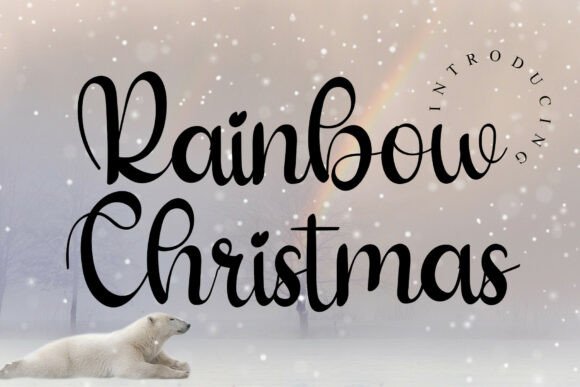 Rainbow Christmas: A Whimsical Handwritten Font for Festive Cheer