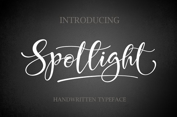 Spotlight: A Hand-Painted Script Font for Authentic Design