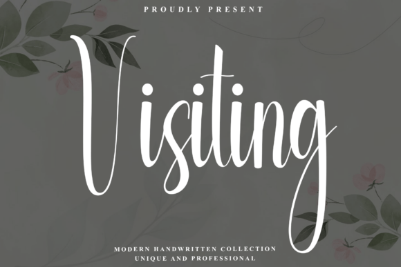 Visiting: A Sophisticated Script Font for Autumn Projects