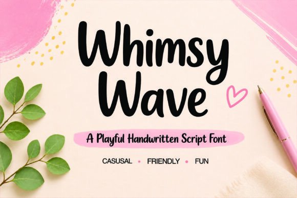 Whimsy Wave: A Playful Handwritten Script for Modern Design